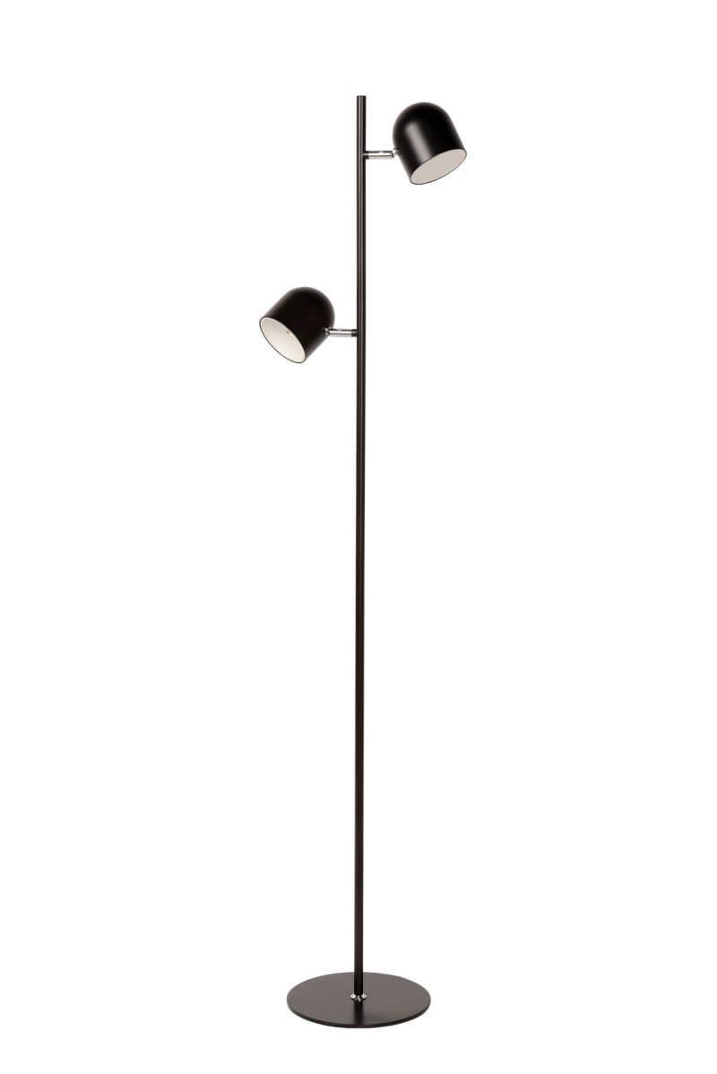 Lucide SKANSKA - Stojacia lampa - LED Dim. - 2x5W 3000K - Čierna